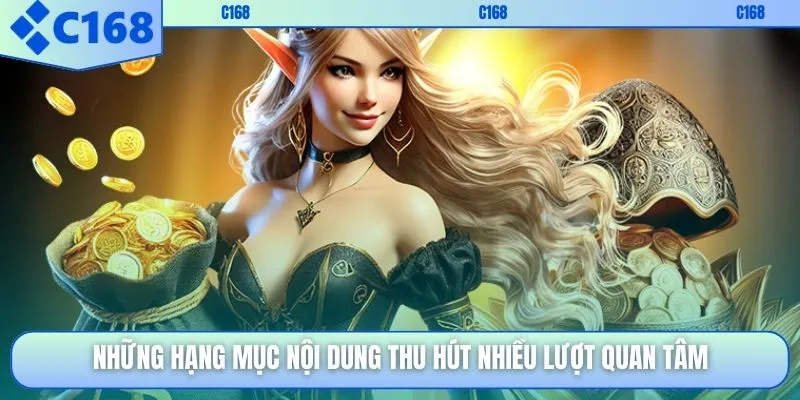 Những hạng mục nội dung thu hút nhiều lượt quan tâm